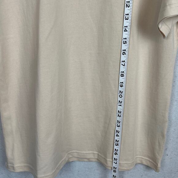 HOMME + FEMME Streetwear Unisex Cotton T-Shirt Sand and Green Size S NWOT - Picture 6 of 9